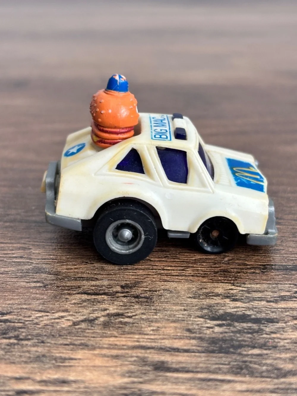 VINTAGE McDonalds Happy Meal Toy Officer Big Mac ERTL Fast Macs Pull Back 1984